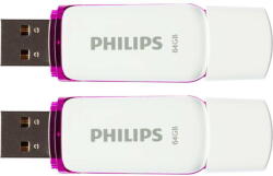 Philips Snow Magic Purple 64GB USB 2.0 (FM64FD70D/00)