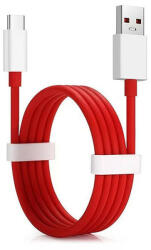 OnePlus gyári USB - USB Type-C adat- és töltőkábel 95 cm-es vezetékkel - D301 - piros/fehér (ECO csomagolás) - nextelshop