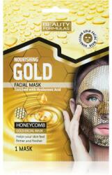 Beauty Formulas Gold mască textilă nutritivă cu acid hialuronic 1 buc Masca de fata