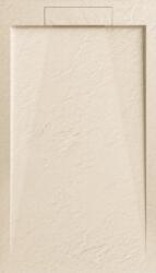 AREZZO design design STONE pala hatású öntött márvány zuhanytálca, 120x90 cm-es, beige (2 doboz) (AR-DYT129LBG)