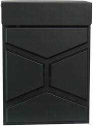  Postafiók 3D modell, horganyzott acél/gumi, fekete (14941921131)