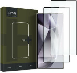 HOFI Folie protectie HOFI Sticla Securizata Full Glue Set 2 bucati 2.5D Neagra Glass PRO+ pentru Samsung Galaxy S24 Ultra S928 (fol/ec/hof/glass/pro+/s24ultra)