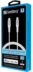 Sandberg USB-C PD to Lightning MFI 1m White 136-25 (136-25)