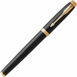 Parker IM töltőtoll Premium fekete cizellált tolltest arany klips (IRTNPARTT00014)