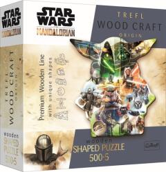 Trefl Prime Trefl, Wood Craft, Star Wars, The Mandalorian, Grogu, puzzle din lemn, 500+5 piese