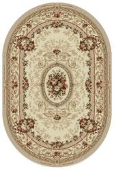 Delta Carpet Covor Oval, 200 x 400 cm, Crem / Bej, Model Floral Lotos (LOTUS-568-100-O-24)