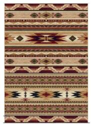 Delta Carpet Covor Dreptunghiular, 60 cm x 110 cm, Bej / Grena, Model Lotos (LOTUS-15080-120-0611) Covor