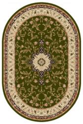 Delta Carpet Covor Oval, 250 x 350 cm, Verde / Crem, Model Lotos (LOTUS-523-310-O-2535)