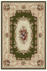Delta Carpet Covor Dreptunghiular, 60 x 110 cm, Verde / Crem, Model Flori Lotos (LOTUS-535-310-0611)