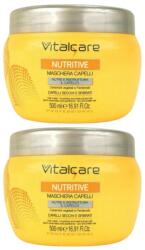 Vitalcare Set 2 x Masca de Par Vitalcare Nutritive, pentru Par Uscat, 500 ml