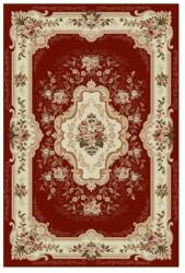 Delta Carpet Covor Dreptunghiular, 60 x 110 cm, Grena, Model Floral Lotos (LOTUS-570-210-0611)