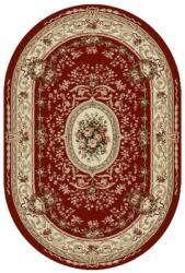 Delta Carpet Covor Oval, 150 x 230 cm, Grena, Model Floral Lotos (LOTUS-568-210-O-1523)