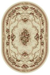 Delta Carpet Covor Oval, 200 x 400 cm, Crem / Bej, Model Lotos (LOTUS-574-100-O-24) Covor