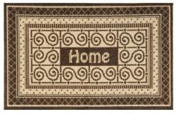 Delta Carpet Covor Dreptunghiular pentru Usa Intrare, 50 x 80 cm, Crem / Maro, Model Home Natura (NATURA-996-91-0508)