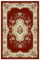 Delta Carpet Covor Dreptunghiular, 150 x 230 cm, Grena, Model Floral Lotos (LOTUS-570-210-1523) Covor