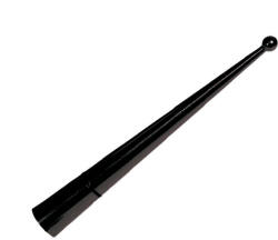  Univerzális alu antenna szár- fekete - 12cm 5/6mm
