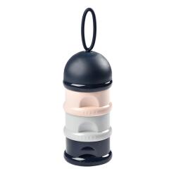 Beaba - Set creuzet pentru lapte praf / gustare Dark Blue / Grey / Pink (911669BB) Set pentru masa bebelusi