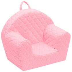 New Baby - Scaun pentru bebeluș din catifea Pebbles roz (8596164117248)