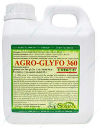 Loredo Agro Glyfo 360 1L, erbicid total sistemic, post emergent, neselectiv, glifosat (buruieni monocotiledonate si dicotiledonate, anuale si perene)