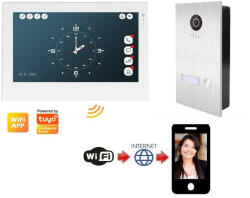 Flexidoor WiFi-s AHD 7 col IPS érintőképernyős IP kaputelefon SZETT. SÜLLYESZTETT kültéri. FlexiDoor. FS-703P220-1AW (FS-703P220-1AW)