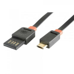 Somogyi Elektronic USBF A-B micro lapos töltőkábel 3 m. USBF 3 (USBF 3)