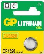 GP Batteries CR1620 gombelem, Lithium. B1570 (B1570)