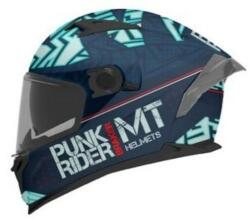MT Helmets MT BRAKER SV PUNK RIDER C7 cască de motociclist integrală albastru-turcoazei (MT1346A7127)