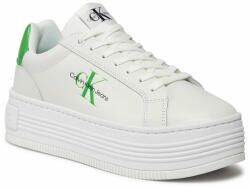 Calvin Klein Sneakers Calvin Klein Jeans Bold Platf Low Lace Lth Ml Met YW0YW01431 Bright White/Classic Green 0K7