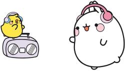 Abysse Corp Set de insigne ABYstyle Animation: Molang - Music Molang (ABYPIN049)