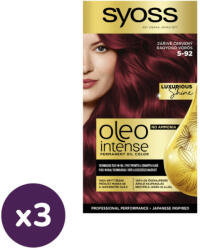 Syoss Color Oleo intenzív olaj hajfesték 5-92 ragyogó vörös (3x1 db) - beauty