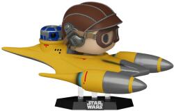 Funko Figura Funko POP! Rides Deluxe: Star Wars - Anakin Skywalker in Naboo Starfighter (with R2-D2) #677 (088604) Figurina