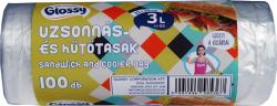 Glossy Uzsonnás- és hűtőtasak - 3 liter, 100 db