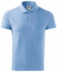 MALFINI Tricou polo bărbați Cotton Heavy - Albastru ceruleu | L (2151515)