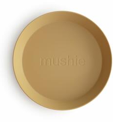 Mushie Lekerekített lapostányér - mustársárga