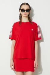 Adidas t-shirt 3-Stripes Tee női, piros, IR8050 - piros XS