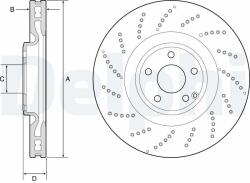 DELPHI féktárcsa DELPHI BG9222C (BG9222C)