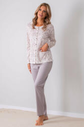 muzzy Nagyméretű hosszúnadrágos gombos női pizsama (NPI2657_4XL)