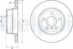 DELPHI Tarcza Ham. Bmw 5 E60 E61 05- (bg4695c)