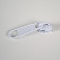 Takoy TKY cipzár kocsi / fém futó cipzárhoz húzóval #3 mm fehér