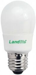 Landlite Energiatakarékos, E27, 9W, 450lm, 2700K, SZABÁLYOZHATÓ, kisgömb formájú fényrrás (D-ELG-E27-9W)