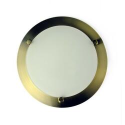 Landlite MELISSA D23 modern fali / mennyezeti lámpa 1xG9 40W 230V (antik bronz / fehér üveg)