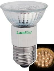 Landlite LED, E27, 1.5W, 45lm, melegfehér, spot formájú fényforrás (LED-JDR/21)