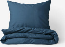 Goldea lenjerie de pat din 100% bumbac - albastru marin 140 x 220 și 50 x 70 cm