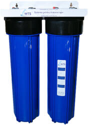 WTS Filtru apa WTS Duo Big Blue 20 inch - impuritati (WTS001DUOBIGBLUECB)