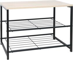 Mobikon Pantofar negru natur Tadeo 60x30x44 cm (0000357766) Pantofar