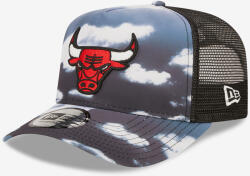 New Era Chicago Bulls Cloud All Over Print A-Frame Trucker Șapcă de baseball New Era | Negru | Bărbați | ONE SIZE
