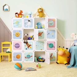 SONGMICS Шкаф за съхранение на играчки - 16 кубчета - Космос