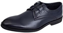 ALEXANDER Pantofi eleganti pentru barbati, din piele naturala, bleumarin, Alexander Rome - 177BL