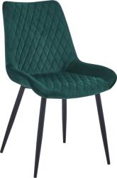 Colenis Set 8 scaune living, Adana Colenis gama lux, catifea metal, 87x60x43 cm, Verde