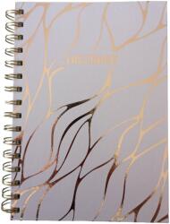 Caiet cu spirala A5 Dictando, 100 File, 80 g m 2, roz-auriu, NoteBook